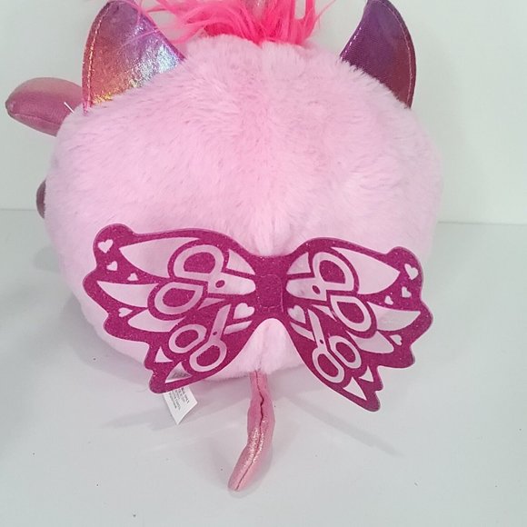 Zuru 10" Unicorn Cat Rainbow Surprise Pink Blue Eyes Rainbocorn Plush Stuffed - Picture 5 of 7